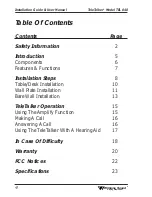 Preview for 4 page of Williams Sound TeleTalker TEL 040 Installation Manual