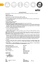 Preview for 74 page of Wilo Stratos PICO Installation And Operating Instructions Manual