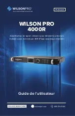 Preview for 21 page of WILSON PRO 4000R User Manual