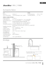 Preview for 3 page of WimTec SanTec PUREA Installation And Operating Instructions Manual