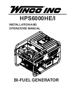 Preview for 1 page of Winco Home power HPS6000HE Installation And Operator'S Manual