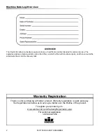 Preview for 2 page of Windsor 10061090 Operator Instructions Manual