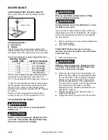 Preview for 22 page of Windsor Saber Cutter SCX364 Operating Instructions Manual