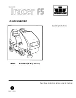 Windsor TRACER FS Operating Instructions Manual preview