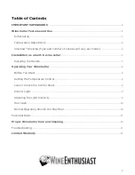 Preview for 4 page of WineEnthusiast VinoView 269 0X 88 0Y User Manual