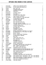 Preview for 31 page of Winget CUMFLOW RP50XD MK2 Parts & Operation Manual