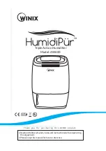 Winix HUMIDIPUR AW600 User Manual preview