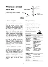 Winkhaus FM.V.SW Operating Instructions Manual preview