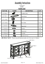 Preview for 1 page of Winners Only A1-SF154B-C Assembly Instructions