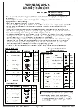 Preview for 1 page of Winners Only DC34257GT Assembly Instructions