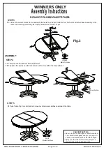 Preview for 3 page of Winners Only DC34257GT Assembly Instructions