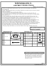 Preview for 1 page of Winners Only DST54041 Assembly Instructions