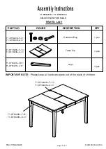 Winners Only T1-DF3648N Series Assembly Instructions preview