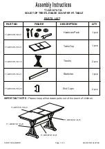 Preview for 1 page of Winners Only T1-QR3678-T-B Assembly Instructions