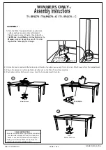 Preview for 2 page of Winners Only T1-SF4278 Assembly Instructions