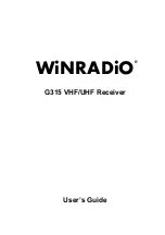 Winradio G315 User Manual preview