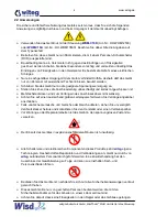 Preview for 4 page of Wisd WiseTherm WHM Operating Manual