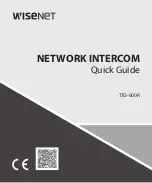 Wisenet CT-TID-600R Quick Manual preview