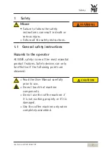 Preview for 7 page of WMF 8900 Series User Manual