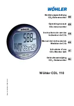 Wohler CDL 110 Operating Manual preview