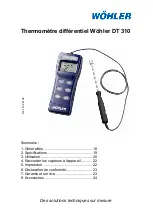 Preview for 17 page of Wohler DT 310 Manual