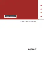 Wolf R364CLP Use & Care Information Manual preview