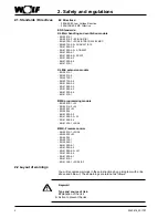 Preview for 6 page of Wolf WRS-K Installation And Operating Instructions Manual