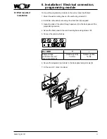 Preview for 11 page of Wolf WRS-K Installation And Operating Instructions Manual