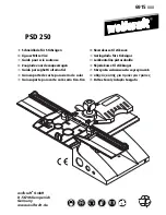 Wolfcraft PSD 250 Operating Instructions Manual preview