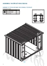 Preview for 14 page of Wolff Finnhaus Metal shed Osaka Assembly Instructions Manual