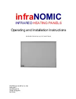 WOLFF infraNOMIC Operating And Installation Instructions preview