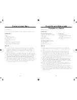 Preview for 35 page of Wolfgang Puck BFPR1000 Use And Care Manual