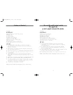 Preview for 7 page of Wolfgang Puck Bistro BCGL0035 Use And Care Manual