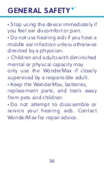 Preview for 37 page of WonderEar WonderMax User Manual