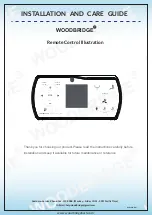 Woodbridge B0950S/V8300 Installation And Care Manual preview