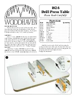 Preview for 1 page of Woodhaven 1826 Quick Start Manual