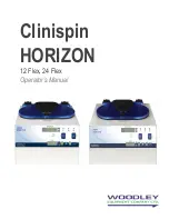 Preview for 1 page of Woodley Clinispin HORIZON 12 Flex Operator'S Manual