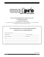 Preview for 36 page of WoodPro WS-TS-1500 Owner'S Manual