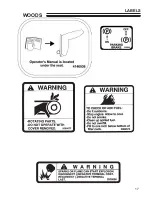 Preview for 17 page of Woods 872311G Parts & Operators Manual