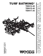 Preview for 1 page of Woods TURF BATWING TBW12.40 Operator'S Manual