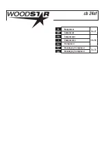 Preview for 3 page of Woodstar 390 6106 000 Instruction Manual