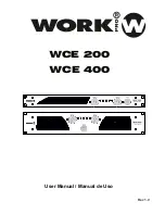 Preview for 1 page of Work Pro WCE 200 User Manual