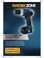 Preview for 1 page of Workzone 14.4 V LITHIUM-ION CORDLESS DRILL User Manual