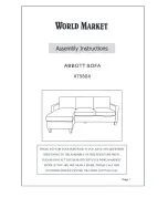 Preview for 1 page of World Market 475804 Assembly Instructions Manual