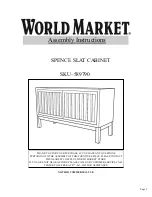 Preview for 1 page of World Market 589790 Assembly Instructions Manual