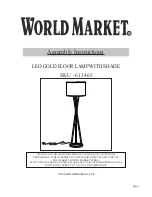 World Market Leo 613465 Assembly Instructions preview