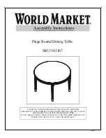 World Market Paige 542367 Assembly Instructions preview