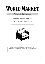 World Market Praiano 501369 Assembly Instructions Manual preview