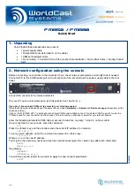 Preview for 1 page of Worldcast Systems FMB50 Quick Start