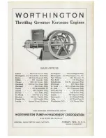 Preview for 32 page of Worthington Throttling Governor Kerosene Stationary Engines User Manual